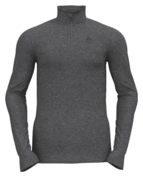 Odlo Active Warm Eco Grey 1/2 Zip Long Sleeve Jersey