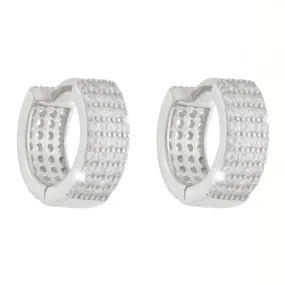 Orecchini con cristalli Orecchini in argento placcato oro 18kt con cristalli - SGEOBB17