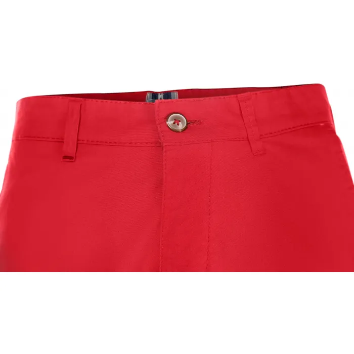 Pantaloncini chino uomo Sea Barrier in cotone elasticizzato Rosso