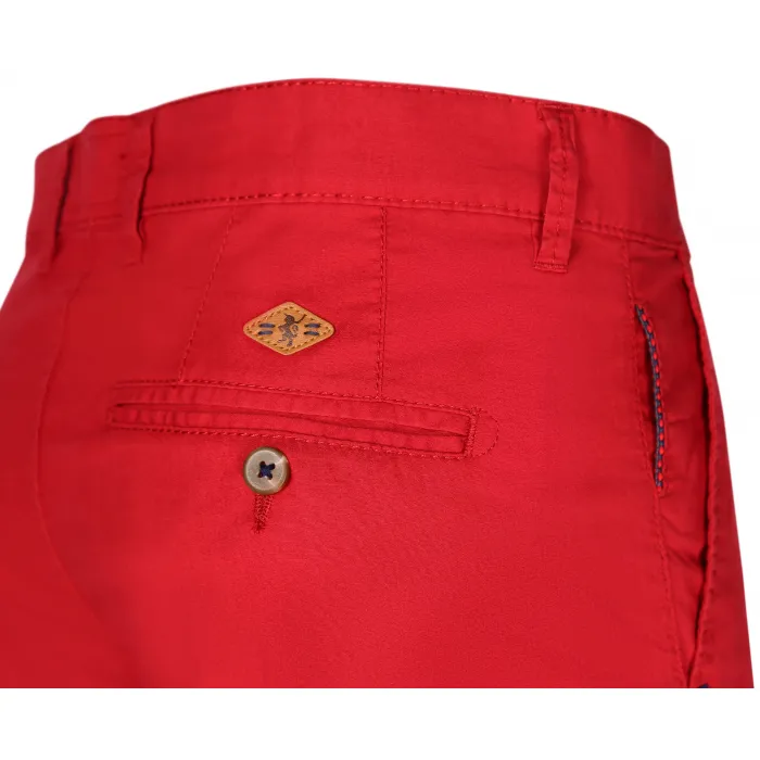 Pantaloncini chino uomo Sea Barrier in cotone elasticizzato Rosso