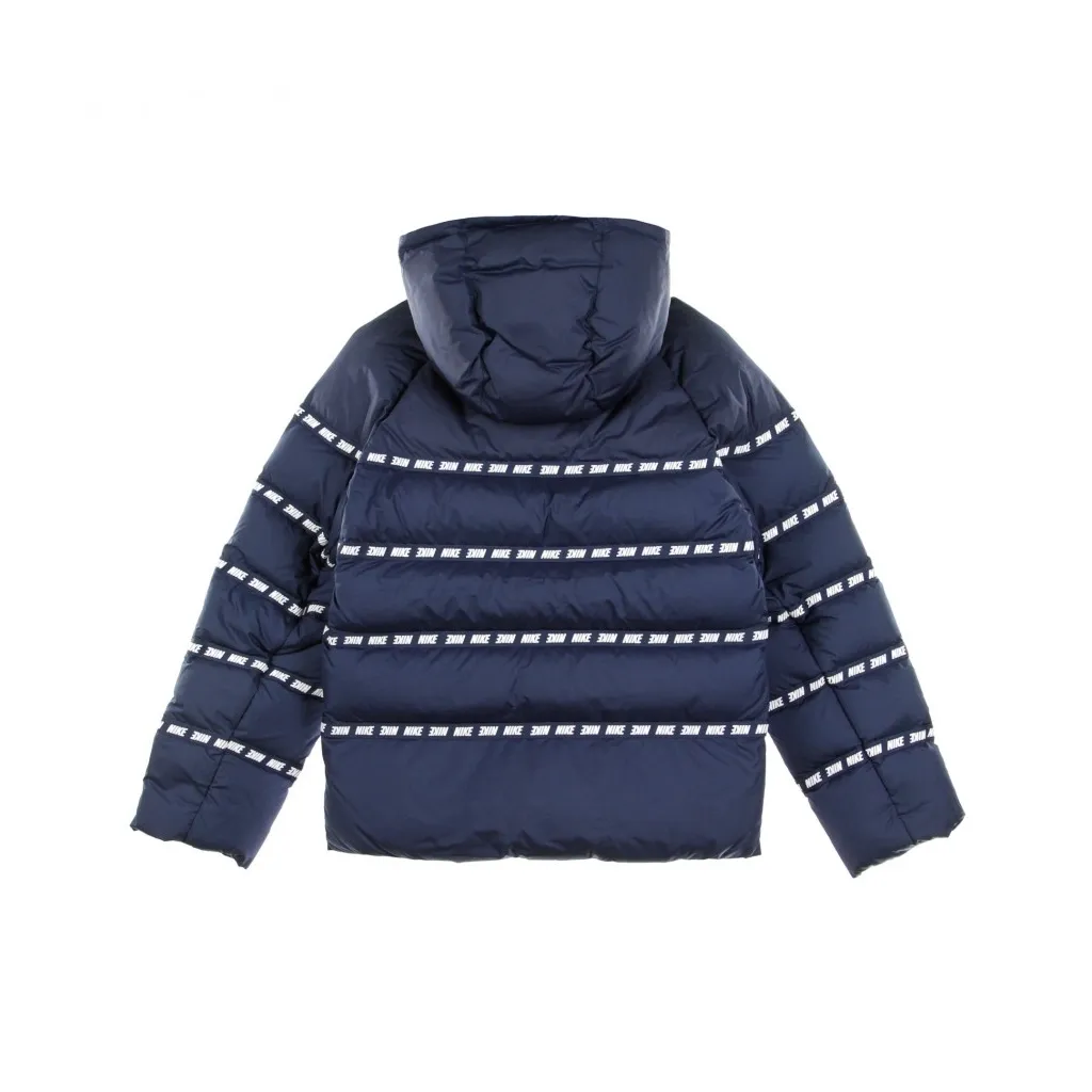 piumino ragazzo sportswear down jacket MIDNIGHT NAVY/WHITE