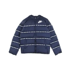 piumino ragazzo sportswear down jacket MIDNIGHT NAVY/WHITE