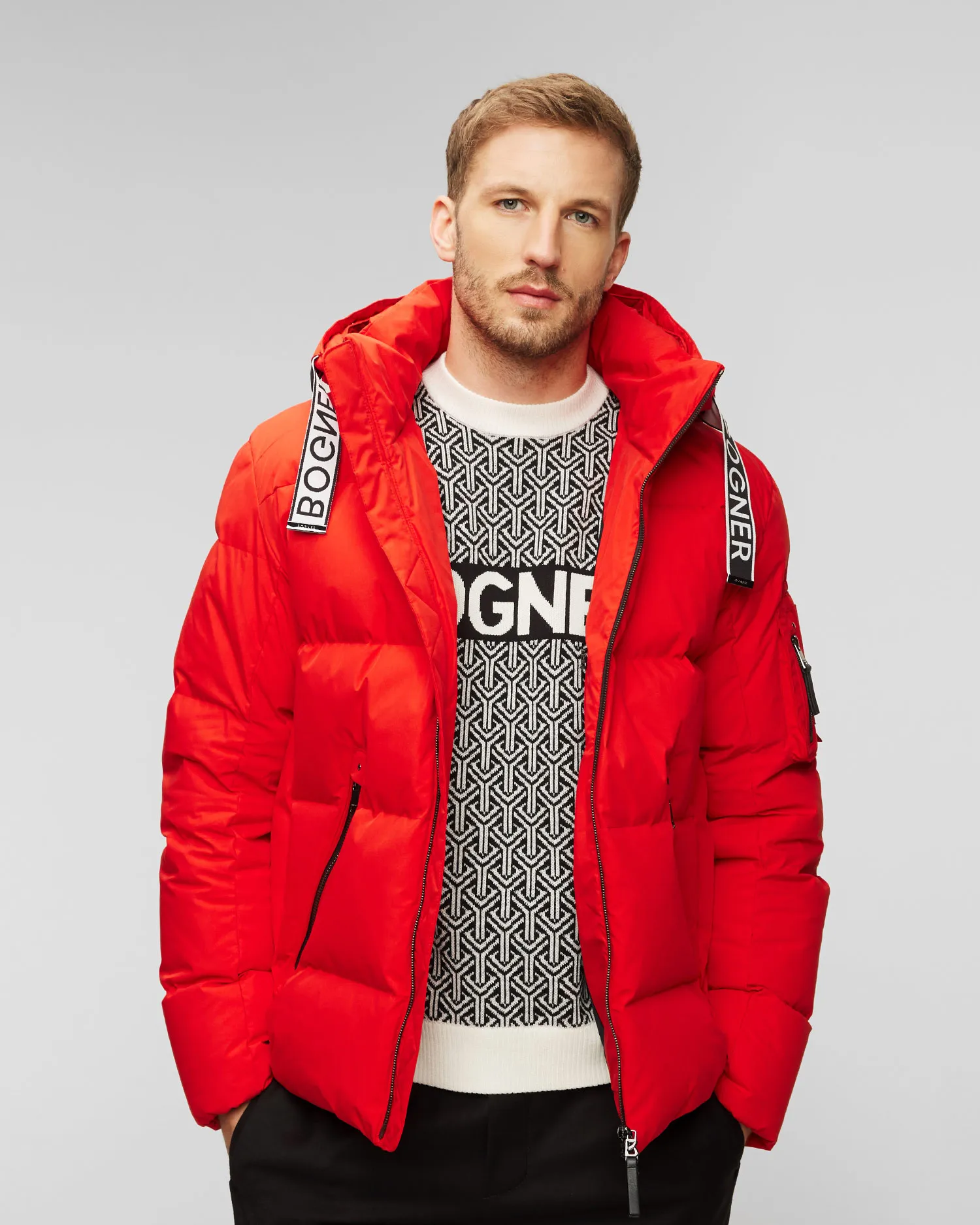 Piumino rosso da uomo BOGNER Jamy-D 38358398-548