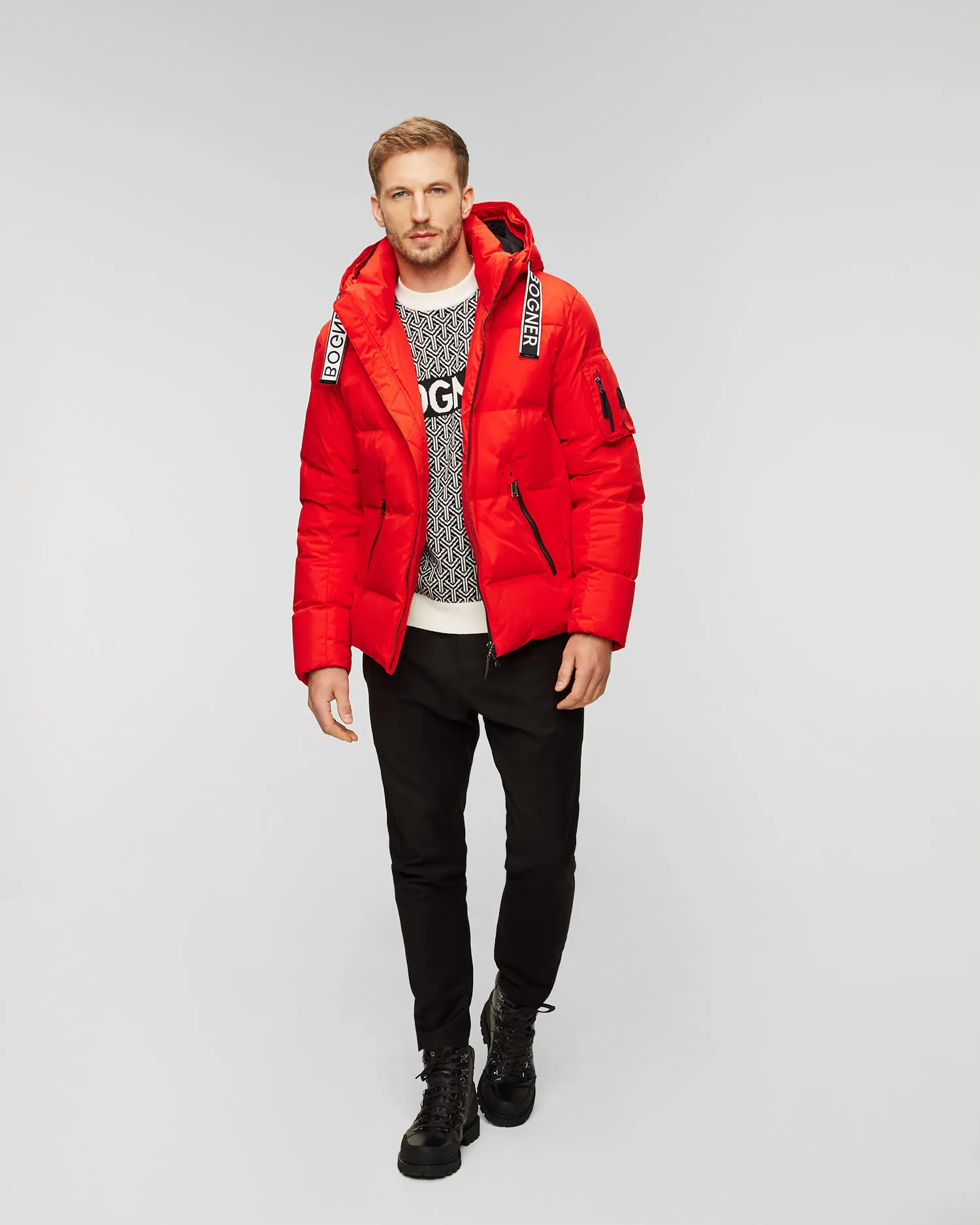 Piumino rosso da uomo BOGNER Jamy-D 38358398-548