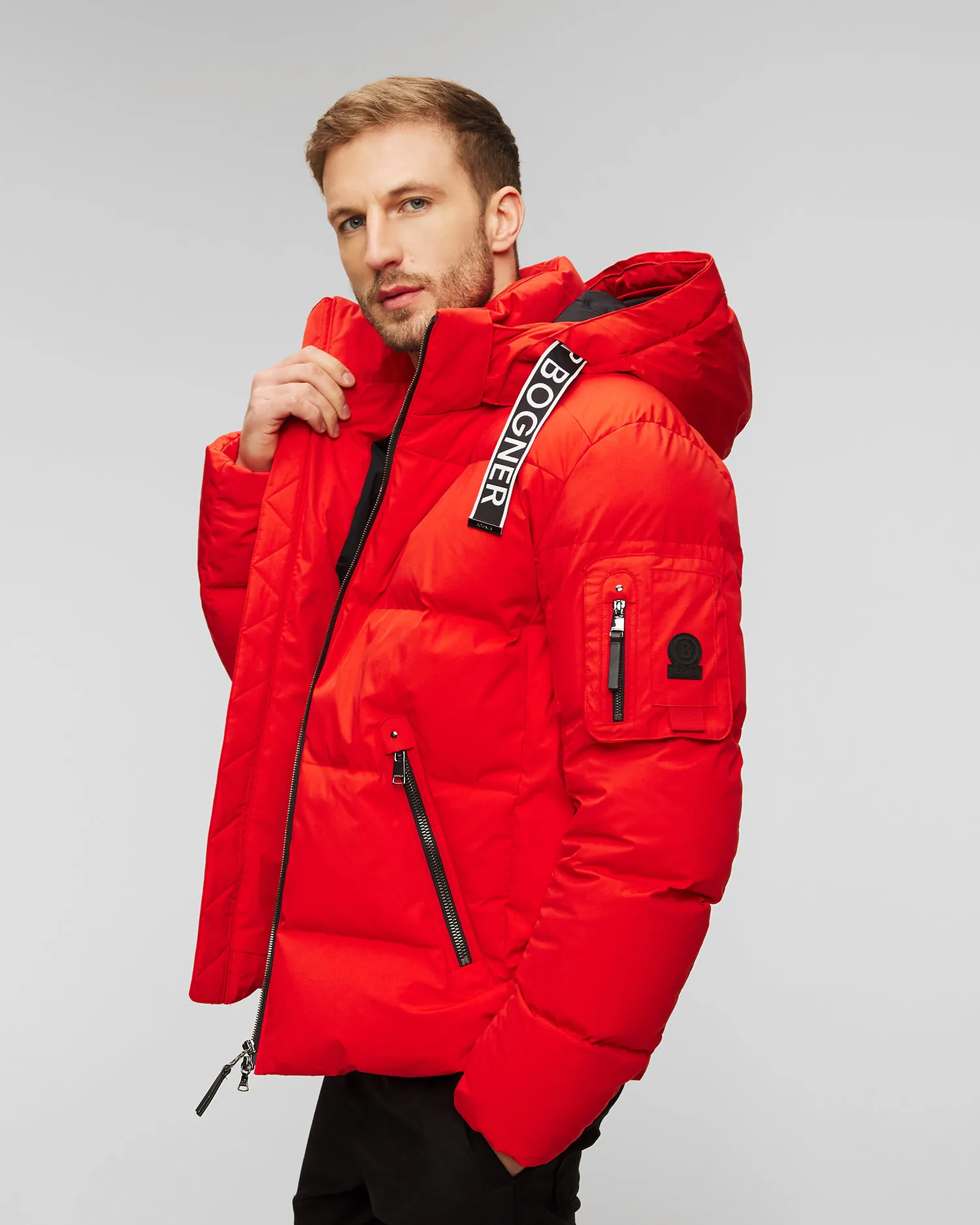 Piumino rosso da uomo BOGNER Jamy-D 38358398-548