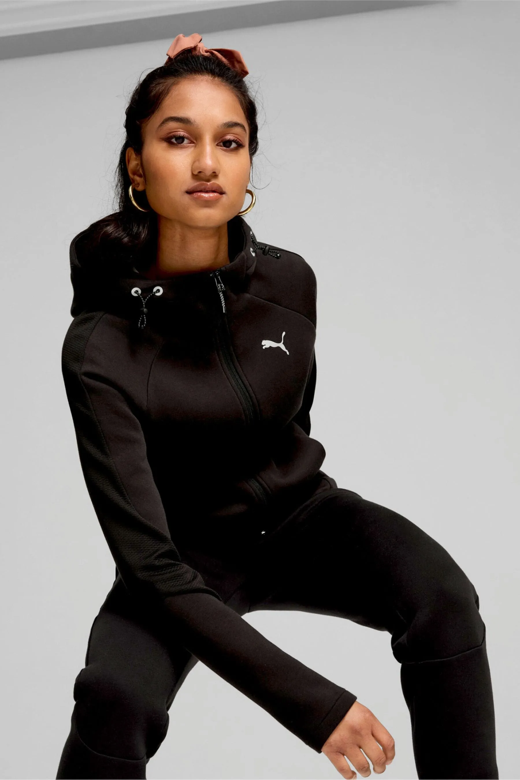 Puma Donna EVOSTRIPE Full Zip Felpa con cappuccio    