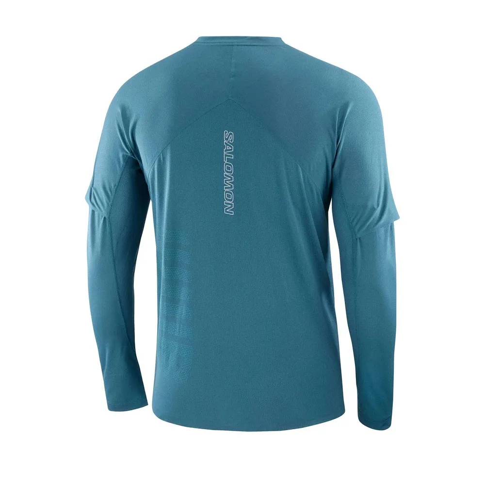 Salomon Maglia Trail Running Sense Aero Azzurro Uomo