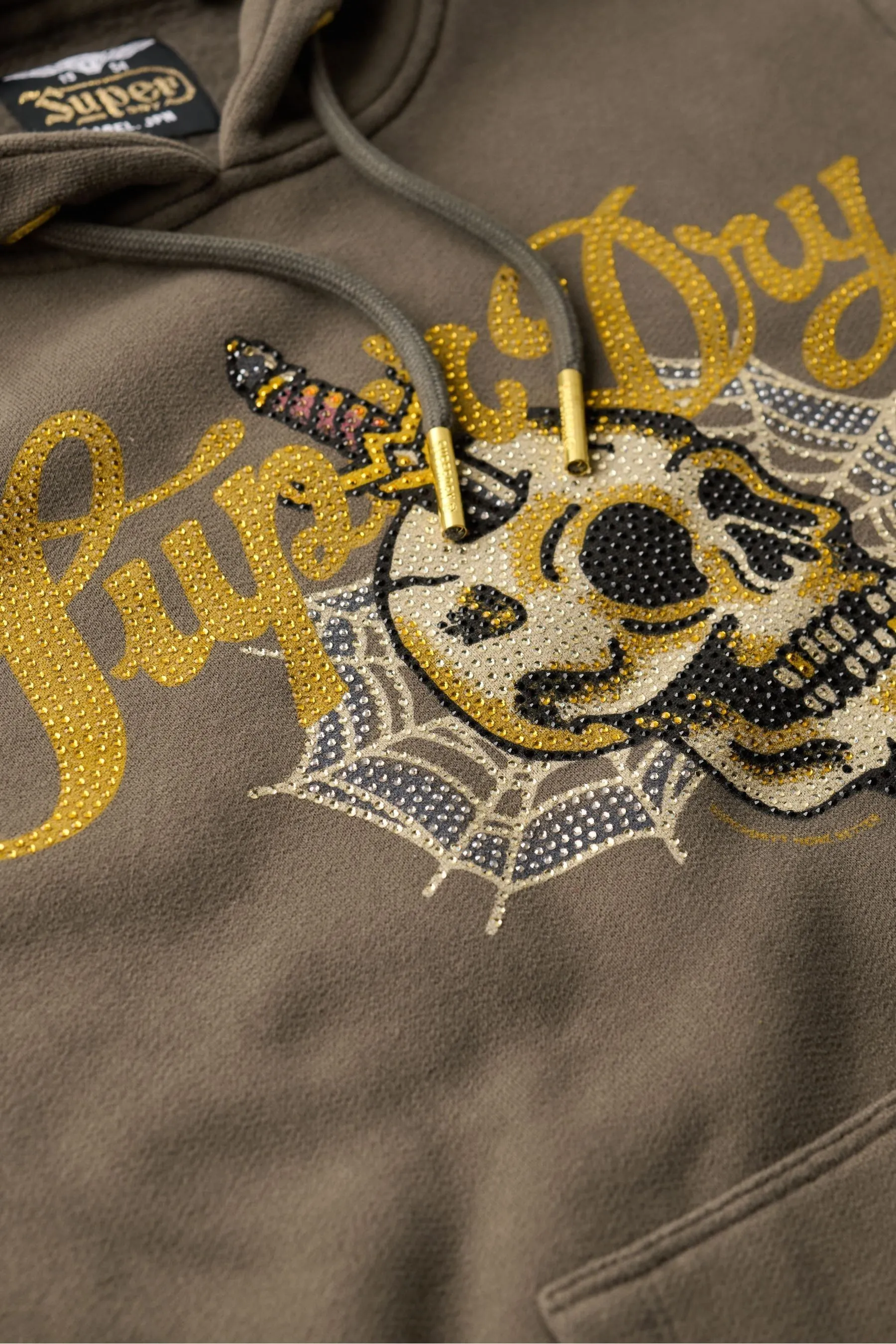 Superdry - Tattoo - Felpa con cappuccio e scritta    