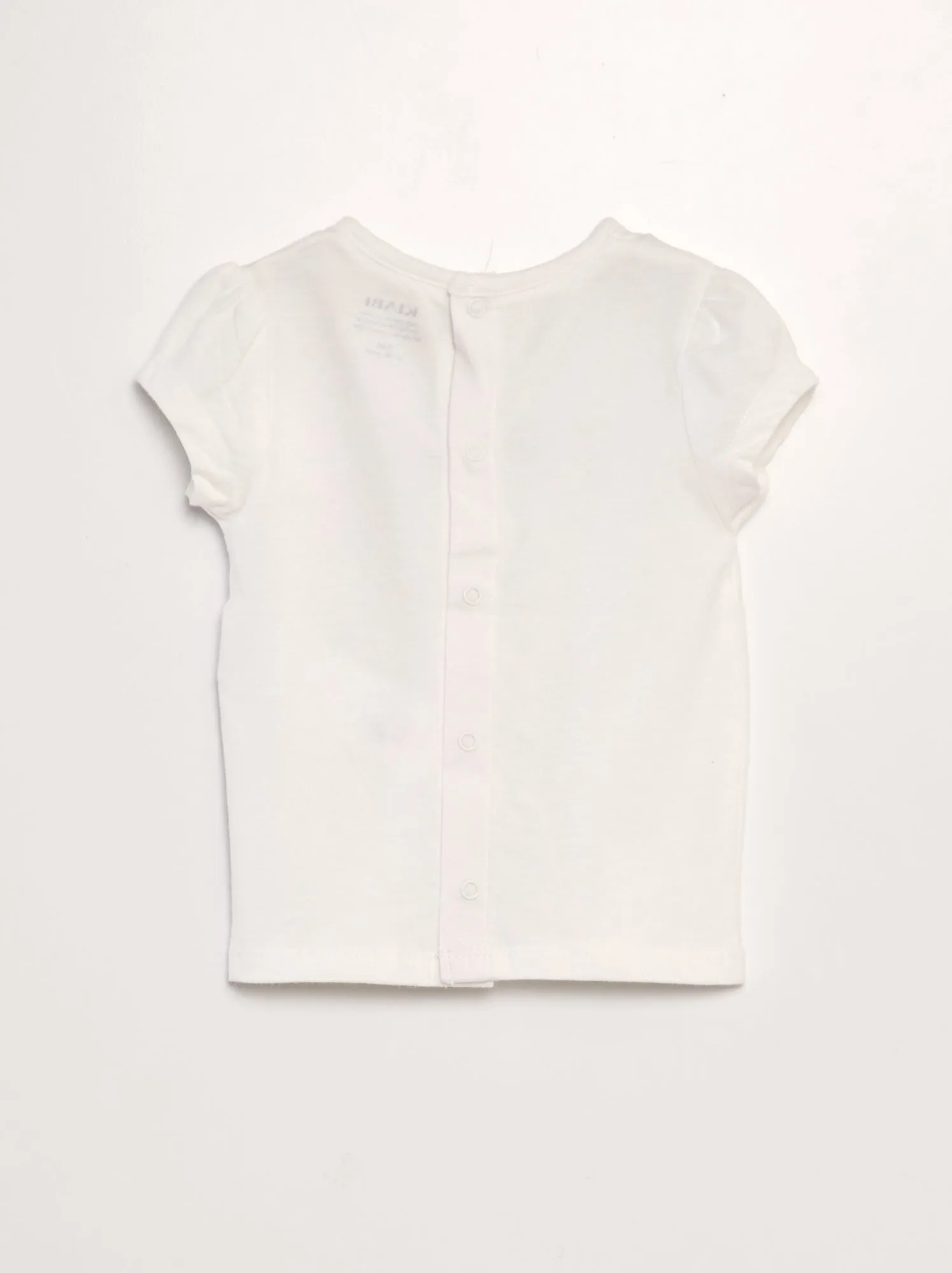 T-shirt a maniche corte stampata - BIANCO