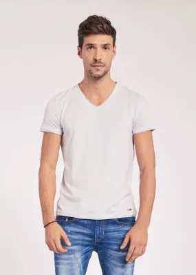 T-shirt con bordo doppio