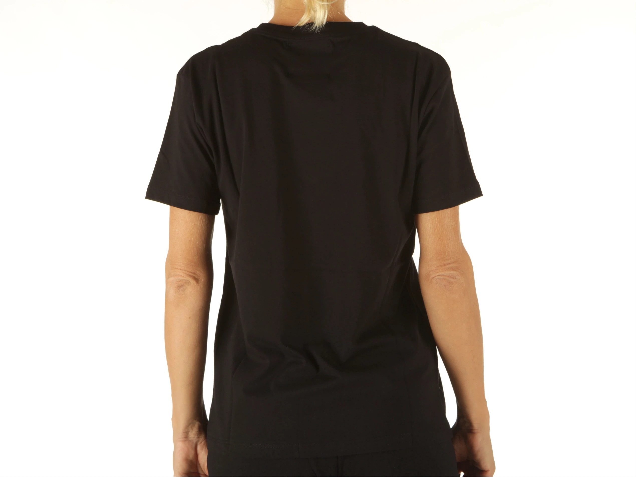 T-Shirt In Jersey Donna Nero