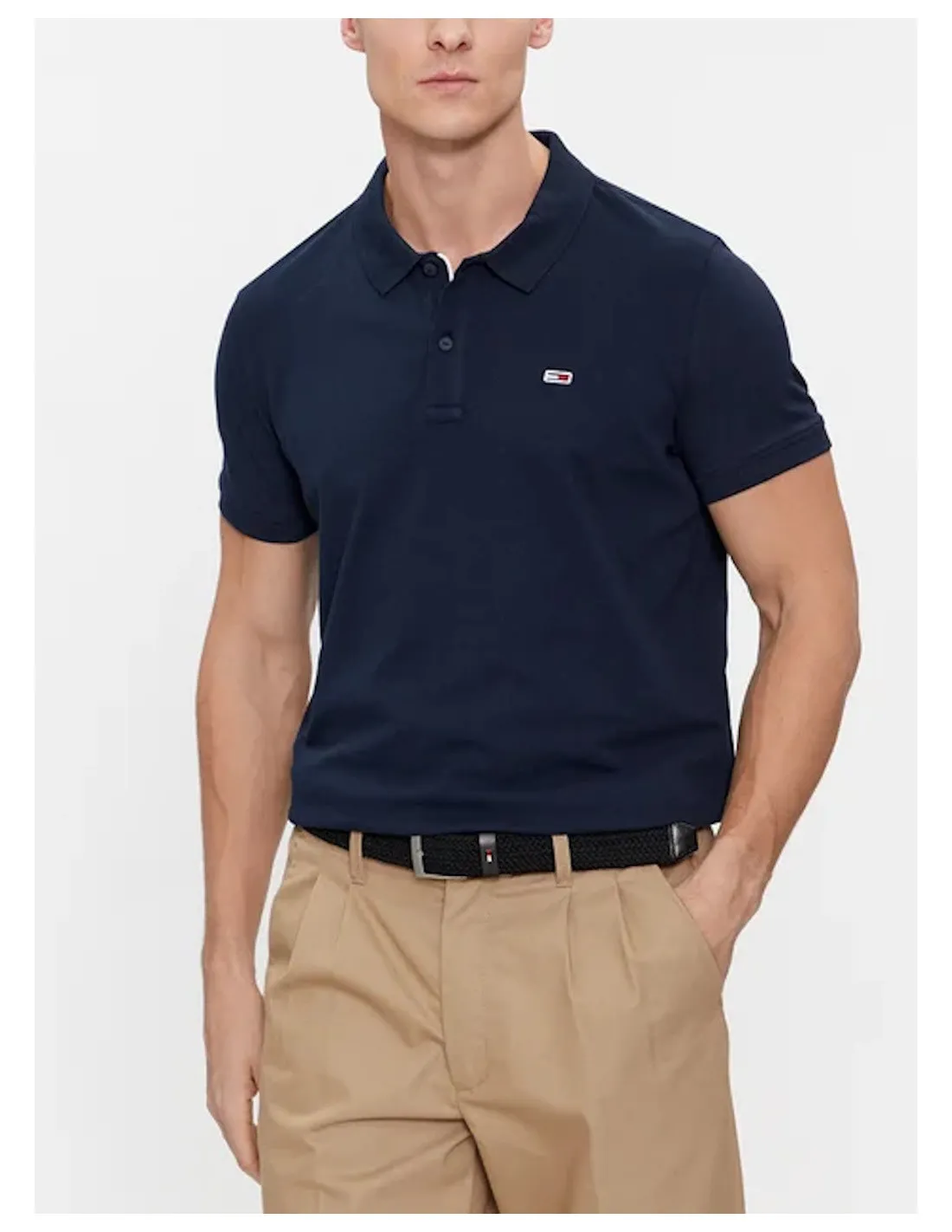 TOMMY JEANS POLO UOMO SLIM PLACKET POL