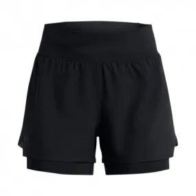 Under Armour Pantaloncini Running Stamina 2 In 1 Nero Reflective Donna