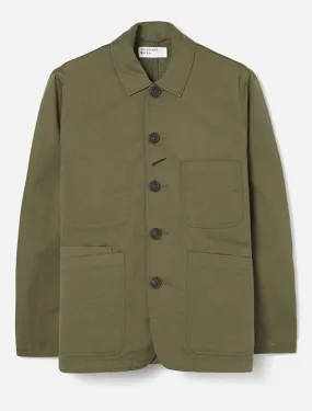 Universal Works Bakers Jacket Twill Light Olive